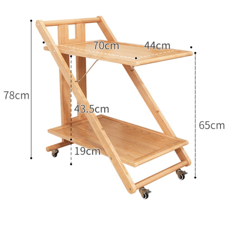 Foldable Side Table with Charge Station